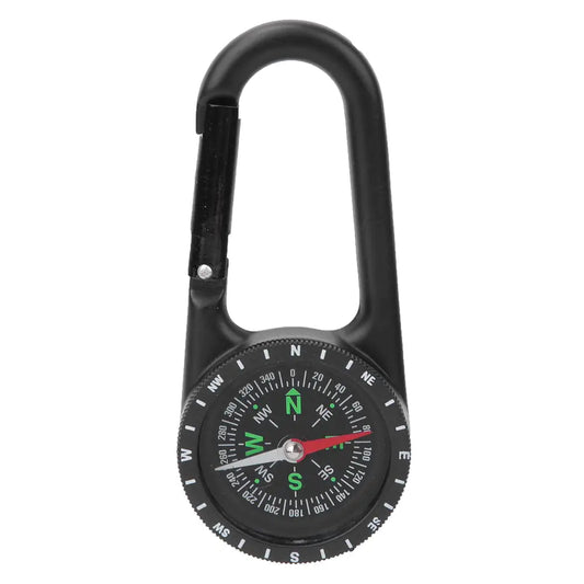 Kuuleyn Carabiner Clip On Compass HikingMini CompassDC40T Zinc Alloy Portable Carabiner Compass with Graduated Ring Outdoor Hiking Camping Navigation Tools