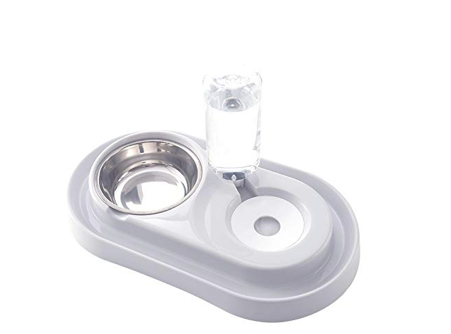 Edelstahl-Haustiernäpfe mit automatischer Wasserflasche
